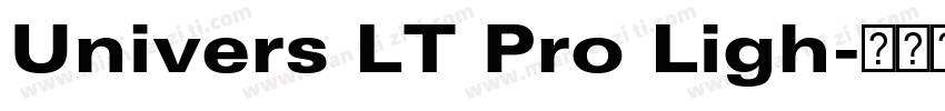 Univers LT Pro Ligh字体转换
